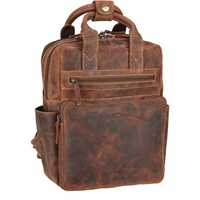 GREENBURRY Vintage Daypack Leder 31 cm Braun