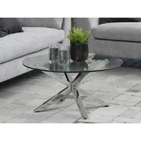 Actona Heaven Couchtisch Stahl/Glas Ø82x40 cm - 82 x