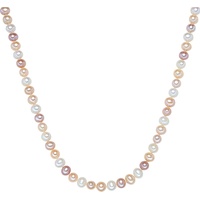VALERO PEARLS Halskette Sterling Silber Süßwasser-Zuchtperle in 50 cm