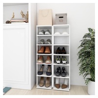 VidaXL Schuhschränke 2 Stk. Weiß 27,5x27x102 cm Holzwerkstoff