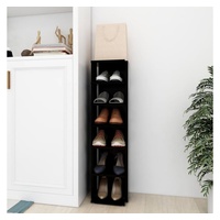VidaXL Schuhschrank Schwarz 27,5x27x102 cm Holzwerkstoff