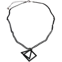 URBAN CLASSICS Unisex Halskette Mercury Layering Necklace black one