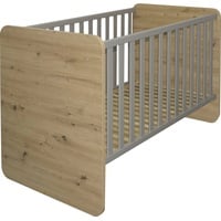 Mäusbacher Babybett Lilly 70 x 140 cm Holzoptik Asteiche
