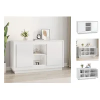 VidaXL Sideboard Hochglanz-Weiß 102x35x60 cm Holzwerkstoff