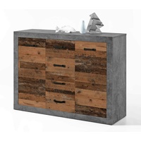 Bega Consult Kommode Sideboard INDIANA 4 Beton und Old