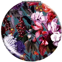 Cedon Klappspiegel Blumenbouquet petrol