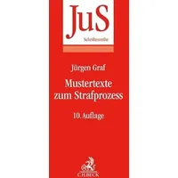 C.H. Beck Verlag Mustertexte zum Strafprozess