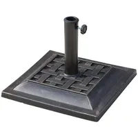 Outsunny Schirmständer 9kg Kunststoff 44 x 44 cm Bronze
