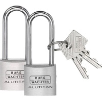 Burg Wächter 36141 Vorhängeschloss 20.90 mm gleichschließend Aluminium Schlüsselschloss