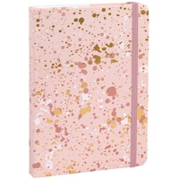 IDENA Notizbuch Sparkle 100g/m2 kariert, rosé 14x20cm