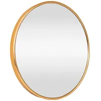 [en.casa] Wandspiegel ’Ordona’ Ø60cm Gold
