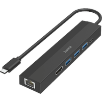 Hama 6 Ports (3x USB-A, USB-C, HDMI, LAN/Ethernet, für