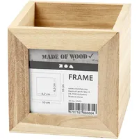 Creativ Company Holzstiftschale mit Fotorahmen