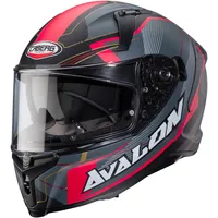 Caberg Avalon X Optic Integralhelm - Matt Grau/Schwarz/Rot -