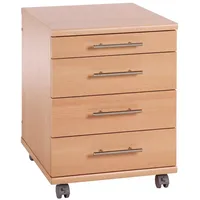 Proregal Rollcontainer Buche Holz, 42x57x50 cm Arbeitszimmer, Container