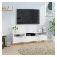 VidaXL TV-Schrank Hochglanz-Weiß 150x30x44,5 cm Holzwerkstoff
