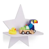 Relaxdays Wandregal Stern 27,5 x 25 x 11,5 cm