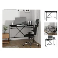 VidaXL Schreibtisch Schwarz 100x50x75 cm Holzwerkstoff und Eisen