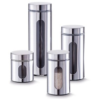 Zeller Present Vorratsdose, (Set, 4 tlg.), Modernes Design hebt