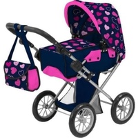 Amia Puppenwagen "Herz", mit Tasche