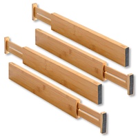 KESPER Schubladentrenner 4er Pack, Bambus,