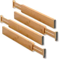 KESPER Schubladentrenner 45,5 x 6,6 cm 4-tlg. braun
