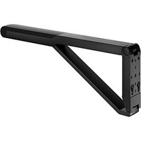 Keuco Axess WC-Stützklappgriff 35003370737 schwarz matt/schwarz, 700 mm