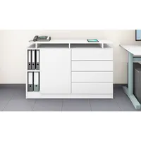 Borchardt Möbel Sideboard »Vaasa«, moderne grifflose Optik, Push-to-Open-Funktion weiß