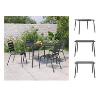VidaXL Gartentisch 100 x 100 x 71 cm Anthrazit