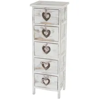 MCW MCW, Kommode Weiß, Holz, 29x86x25 cm, Wohnzimmer, Kommoden