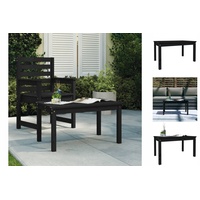 VidaXL Gartentisch 82,5 x 50,5 x 45 cm Schwarz