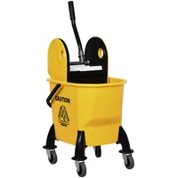 Homcom Reinigungswagen 40 kg gelb