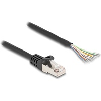 DeLock 80205 RJ50 Netzwerkkabel, Patchkabel S/FTP 1 m Schwarz