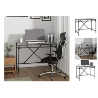 VidaXL Schreibtisch Grau Sonoma 100x50x76 cm Holzwerkstoff und Eisen