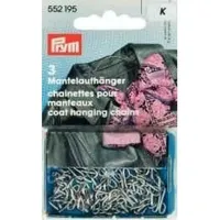 Prym Mantelaufhänger EIS schwarz, 100 Stück