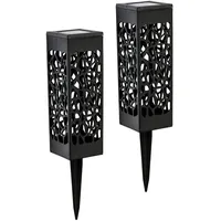 Spetebo LED Solar Schattenlampe - 2er Set - jeweils