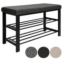 Dune Design Schuhregal mit Sitzbank aus Metall 81x32x46 cm
