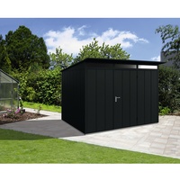 Wolff Finnhaus Metallgerätehaus Fascinato 3024 schwarz Einzeltür