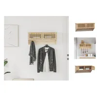 VidaXL Wandgarderobe mit Haken 80x24x35,5 cm Holzwerkstoff