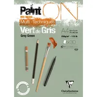 Clairefontaine 975705C - Malblock PaintOn, Block Grüngrau,
