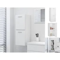 VidaXL Badezimmerschrank Weiß 30x30x80 cm Holzwerkstoff