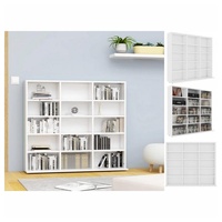 VidaXL CD-Regal Weiß 102x23x89,5 cm Holzwerkstoff