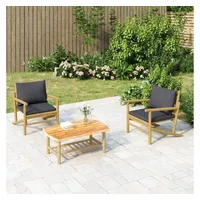 VidaXL Gartenstuhl 58,9 x 78,4 x 40,6 cm grau