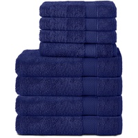 Komfortec 8er Handtuch Set aus 100% Baumwolle, 4 Badetücher