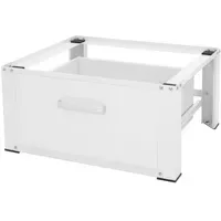ML-Design Waschmaschinen Untergestell mit Schublade 63x54cm Stahl Weiß bis