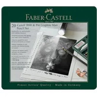 Faber-Castell 115224, - Bleistifte Set Pitt Graphite Matt &
