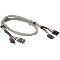 InLine USB 2.0 Verl., intern, 2x 4pol Pfostenstecker /