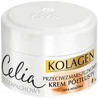 Celia Collagen Anti-Falten Halbfett-Gesichtscreme Ziegenmilch, 50ml
