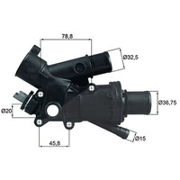 Mahle Thermostat, Kühlmittel [Hersteller-Nr. TH4383] für Citroën: DS5, DS4,