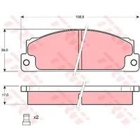 TRW Bremsbelagsatz, Scheibenbremse